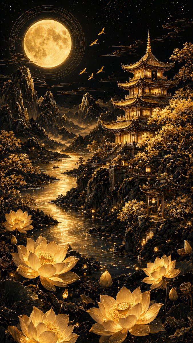 这是一条由寂静与光芒交织而成的道路，延伸至夜色深处 创建于 @gmi_cloud model: GPT Image 2 GPT Image 2....