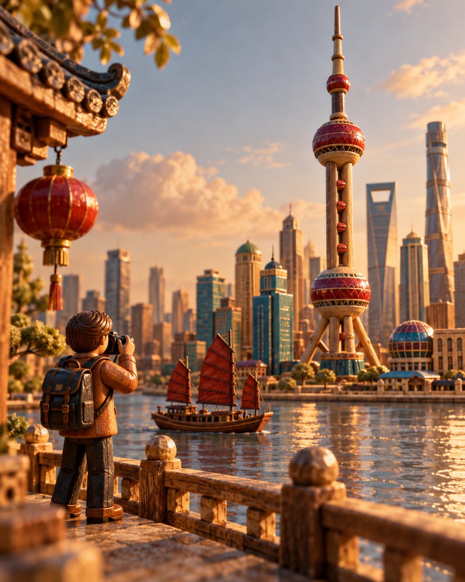 [LOCATION] - 高品质 4:5 电影感旅行立体模型 创建一个高品质 4:5 电影感旅行立体模型，描绘 [LOCATION]，以手工制作...