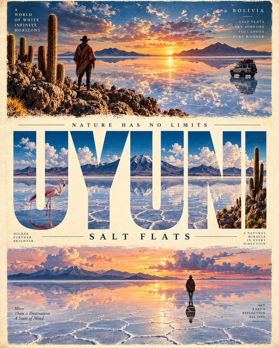 为 **[LOCATION]**（地点）创作一张高级感、超高分辨率的旅行海报插画，设计为精致的复古探险旅行编辑海报，严格采用 **4:5 竖版比例**。 围绕该目的地最具标志性的自然景观、地标...