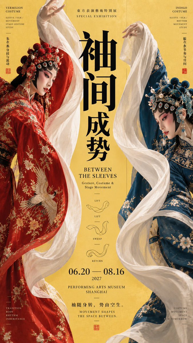 提示词： 【主题】：____ 【中文标题】：____ 【英文标题】：____ 【左侧元素】：____ 【右侧元素】：____ 【中轴内容】：____ 【夹景方式】：人物动作 / 光影投射 /...
