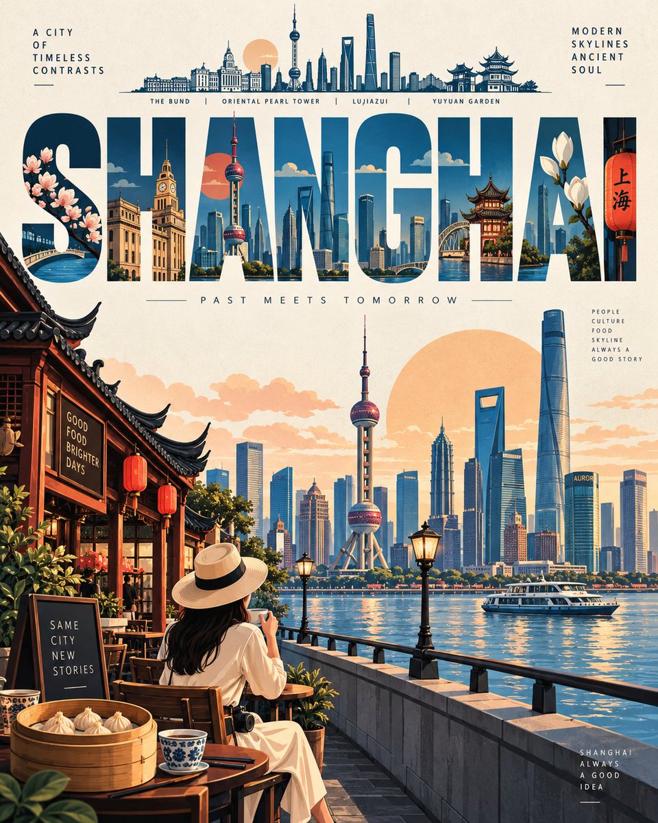 为 [LOCATION] 制作一张超高分辨率的优质旅行海报，严格采用 4:5 竖向格式。 自动识别 [LOCATION] 最具标志性和视觉吸引力...