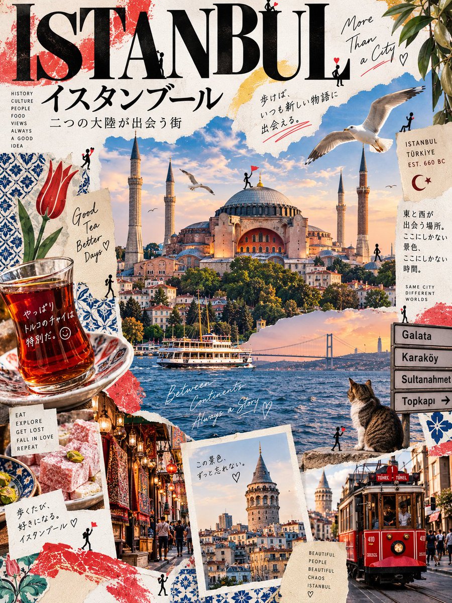 为 [LOCATION] 创作一张高端当代编辑风格的艺术海报,采用俏皮的日本设计-ZINE 风格。 格式:竖版 3:4 | 高分辨率 | 现代编辑艺术 自动选取 [LOCATION] 最具标志...