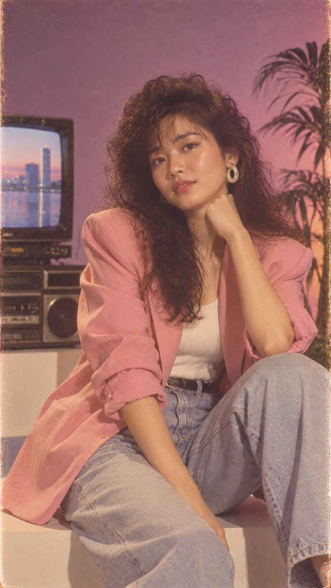 GPT Image 2 on ChatGPT Prompt; Create an ultra-realistic vintage 1980s studio portrait of a clea...