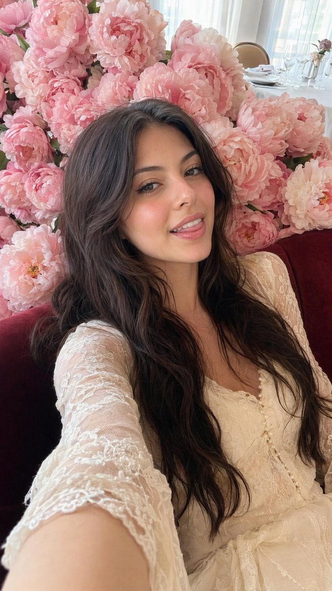 以您上传的参考图像作为整体构图、造型、灯光和女性美感的视觉参考。准确保留人物的面部特征和自然的面部比例。 一幅高度真实的女性生活方式人像肖像：一位女性舒适地斜倚在深酒红色天鹅绒沙发上，以略高于...