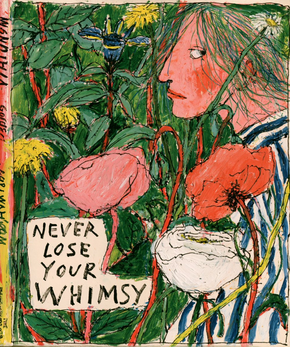 文字"NEVER LOSE YOUR WHIMSY"在植物学背景上 --ar 5:6 --raw --sref 1552779453 97029...