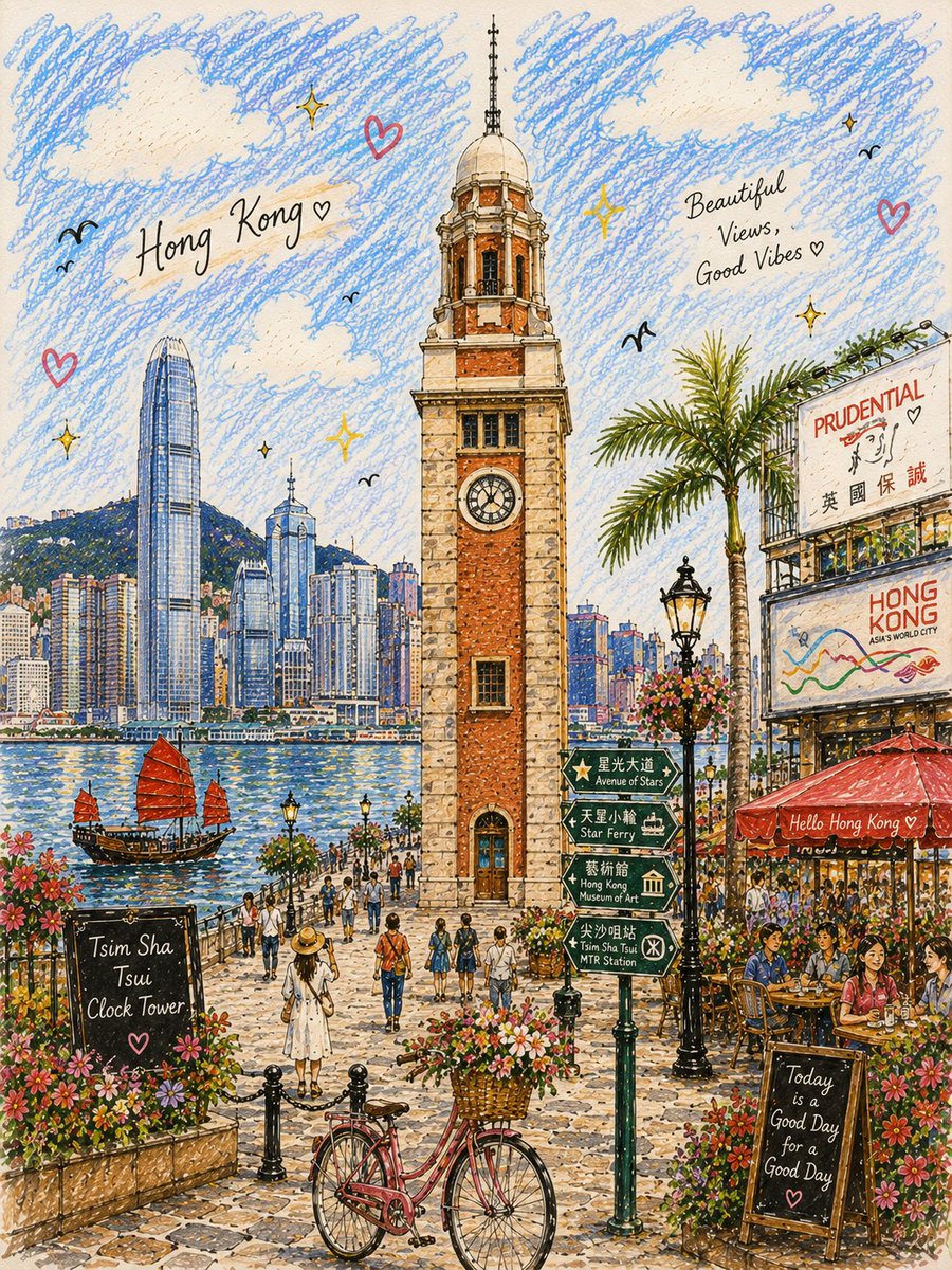 创作一幅迷人的手绘插画旅行场景，以 [ICONIC STRUCTURE]（标志性建筑）作为无可争议的主要视觉焦点，灵感来自一幅精美细腻的复古欧洲...