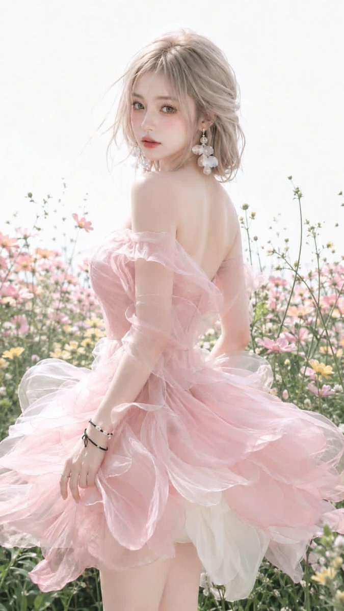 超写实时尚大片风格，画面中是一位明显成年的年轻女性，面容年轻清新，纤细优雅的V形脸型，下颌线与下巴精致分明，肌肤苍白透亮呈现玻璃肌效果，带有真实的毛孔与细腻自然的纹理。大而圆润的灵动双眸，眼神...