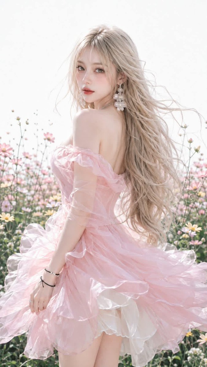 超写实时尚大片风格，画面中是一位明显成年的年轻女性，面容年轻清新，纤细优雅的V形脸型，下颌线与下巴精致分明，肌肤苍白透亮呈现玻璃肌效果，带有真实的毛孔与细腻自然的纹理。大而圆润的灵动双眸，眼神...
