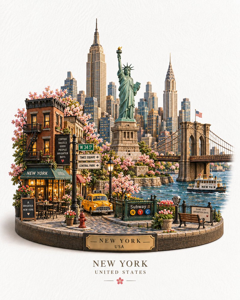 [CITY] = [....] [COUNTRY] = [.....] [ICONIC STRUCTURE] = [Auto] [SEASON] = [Spring] 创建一个充满奇趣的手工微...