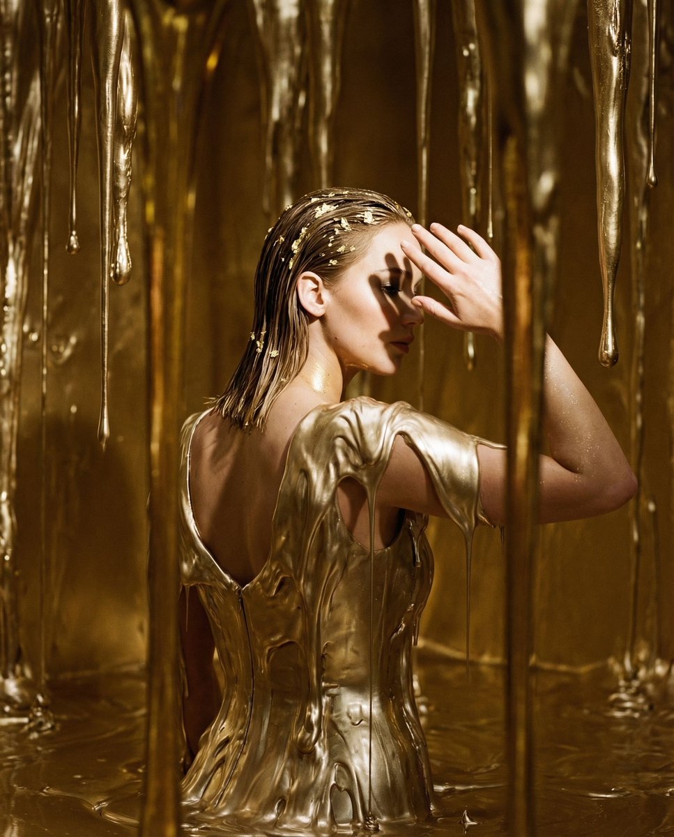 女性, The Reluctant Icon (Universal High-Fashion Model), Ageless, striking features, neutral ethni...